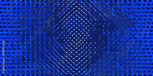 Abstract geometric pattern featuring a diamond shape in shades of blue