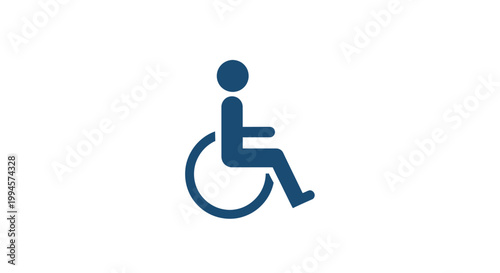Symbol of accessibility and inclusivity representing the rights of people with disabilities