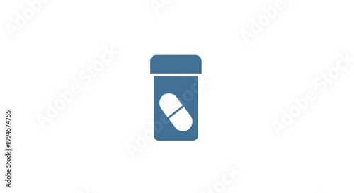 Medical prescription bottle icon representing medication healthcare and pharmaceutical concepts