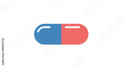 Medical capsule illustration depicting healthcare, medicine, and wellness concepts for patient care