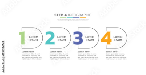 Presentation business abstract background infographic template colorful