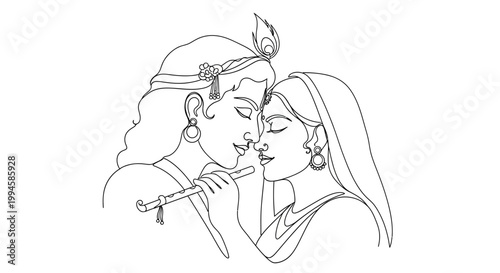 Elegant Indian-inspired couple engaged in a romantic dance with traditional attire and accessories conveying cultural harmony