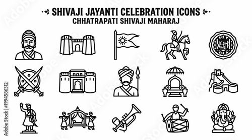 Shivaji Jayanti Celebration Icons: Chhatrapati Shivaji Maharaj