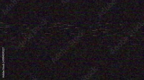 Noisy television no signal glitch static tracking screen