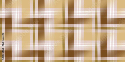 Classic British check in coffee tones for a stylish look