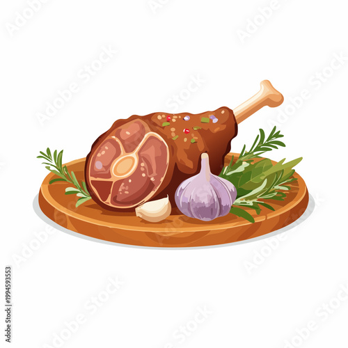 Lammkeule mit Kräutern