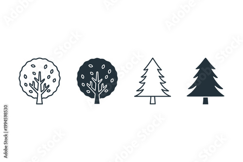 Tree Icons Set
