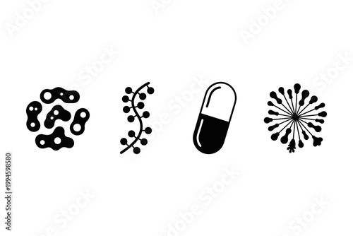 Microbiology Icons Collection