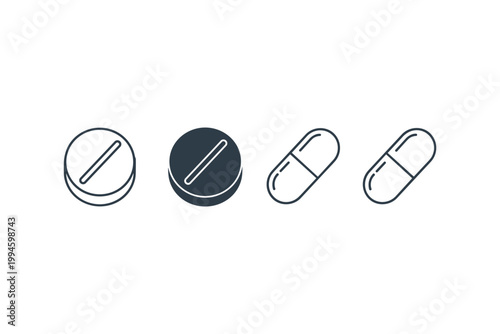 Pill and Capsule Icons