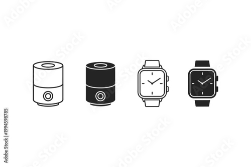 Humidifier and Watch Icons
