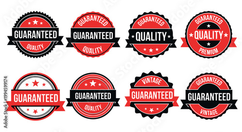 Guaranteed Quality Seals, Badges, Labels - Collection of 8