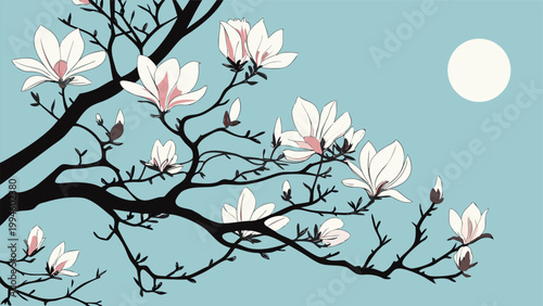 Four seasons nature landscape collection featuring autumn forests, spring blossoms, tropical beaches, and underwater marine life.