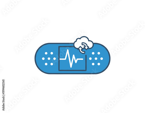 Christmas themed icon set with video camera and video game vector illustration design