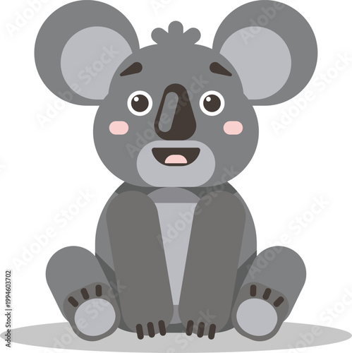 Cute Cartoon Koala Vector Illustration Drawing Timelapse | Baby Koala Flat Design | Adorable Wildlife Character Art