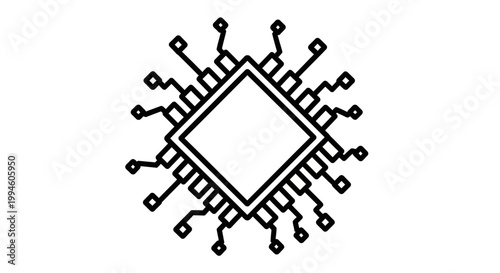Microchip Electronic Circuit Board.