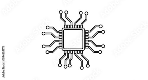 Microchip Electronic Circuit Board.