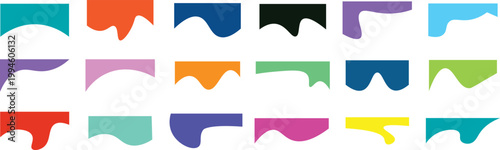 border shape wave design and divider collection, featuring professional vector curves for modern web. Ultimate collection of abstract drops and wave design elements,
