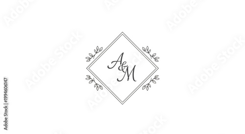 Monogram Logo Design Template.