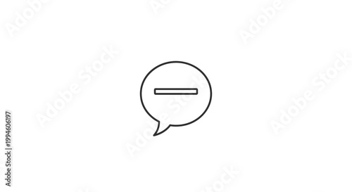 No Speech Bubble Icon.