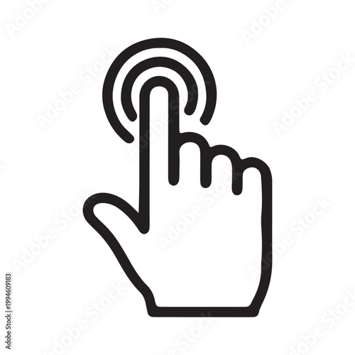 Technology, gesture, interface, icon, finger click, touchscreen