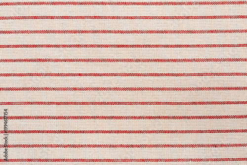 red and biege fabric linen striped texture