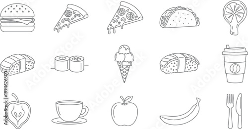 Collection of black and white target reticles and crosshair designs