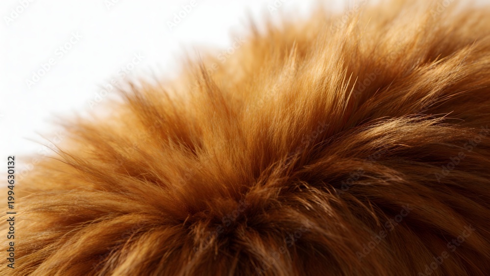 Naklejka premium Closeup of brown fur texture