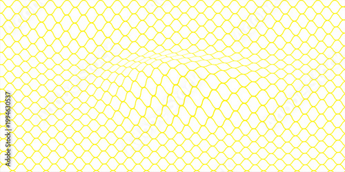 Mesh texture for fishing nets gold color gradient. Seamless pattern for sportswear or soccer goal, volleyball net, basketball hoop. abstract background vector.