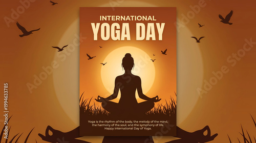 international yoga day. yoga body posture. Woman practicing yoga. vector illustration design