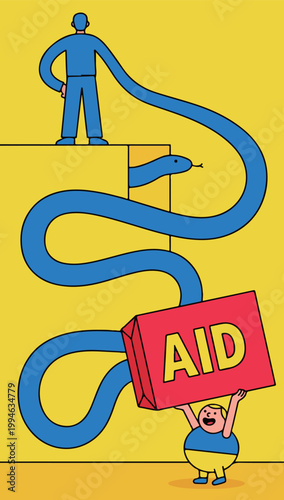 Aid to Ukraine Cartoon