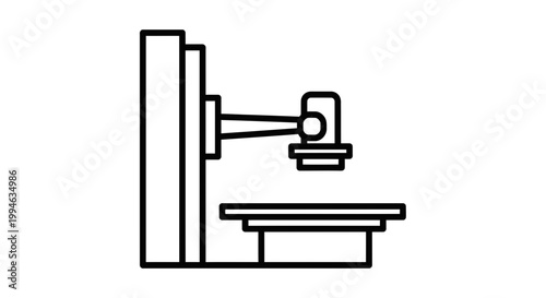 Industrial CNC Machine Icon: Precision Engineering and Manufacturing Technology