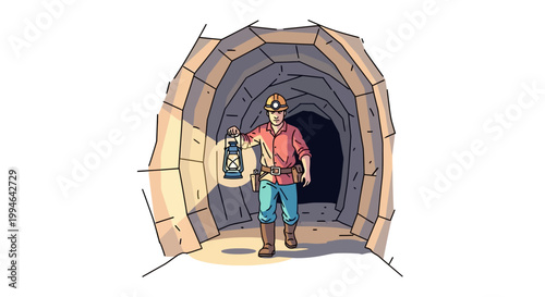 Man wearing hard hat and boots.