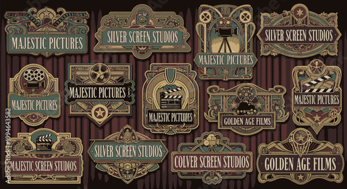 Firefighter department logo with fire truck.