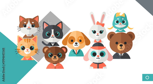 A cute cartoon kitten playfully peeks from the side, conveying a sense of fun and lightheartedness – perfect for children's content or whimsical marke