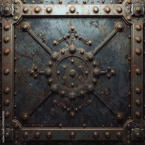 Industrial Metal Plates Heavy Panels Seamless Texture