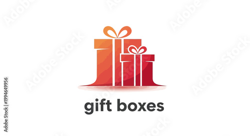 Two beautifully designed gift boxes with elegant ribbons and bows.