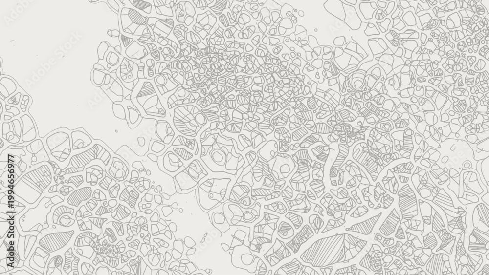 Obraz premium Abstract hand-drawn organic pattern resembling a neural network