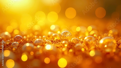 Golden Glow Abstract Background
