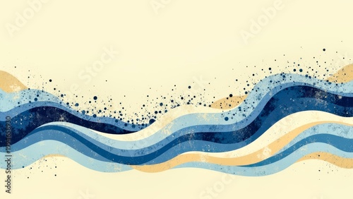 Wavy Abstract Background Design