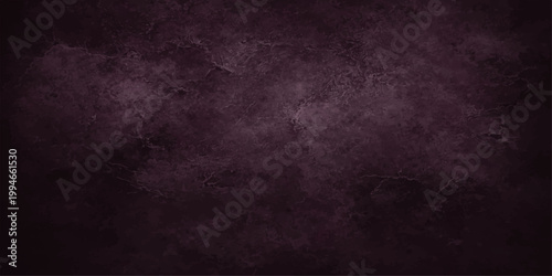 A dark abstract grunge background with an aged black concrete wall texture and dirty vintage paper pattern creates an empty rough surface for a weathered backdrop design