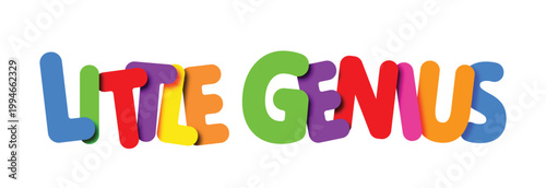 Little Genius Colorful Typography Design