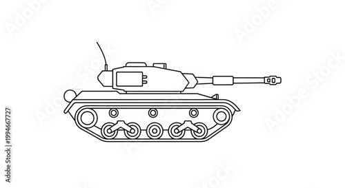 Military Tank Vehicle Armored Combat.