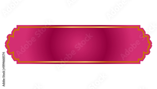 Free Download Creative Luxury Pink Arabic Islamic Banner Title Frame Text Box In Png Transparent Background - GFXLoad
