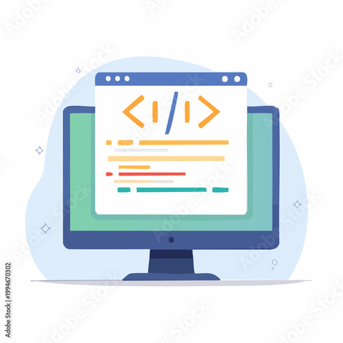 Computer Screen Displaying Code Snippet