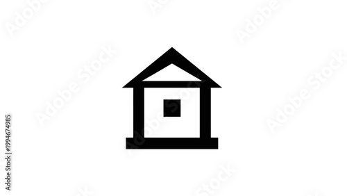 Simple House Icon Vector Illustration