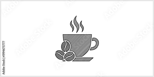 Cup of Hot Coffee With Beans