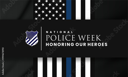 Bild auf Leinwand Tribute to National Police Week – Respecting Law Enforcement Heroes