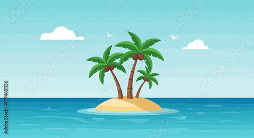 Kamehameha unleashes power on a beautiful tropical island day with palm trees