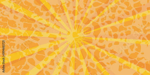 Ray sun light. Sunburst background. Radial circle line. Pattern starburst. Comic beam lines. Sun effect rays. Abstract firework. Concentration stripe. Cartoons lightning style. Vector illustration