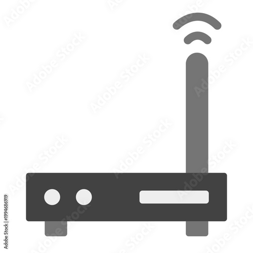 Modem Vector Flat Icon Design